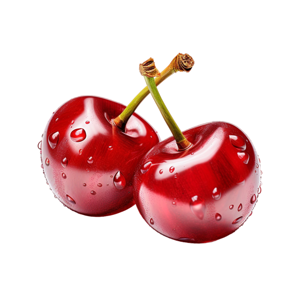 AI generated Cherry on transparent background. Healthy food concept png