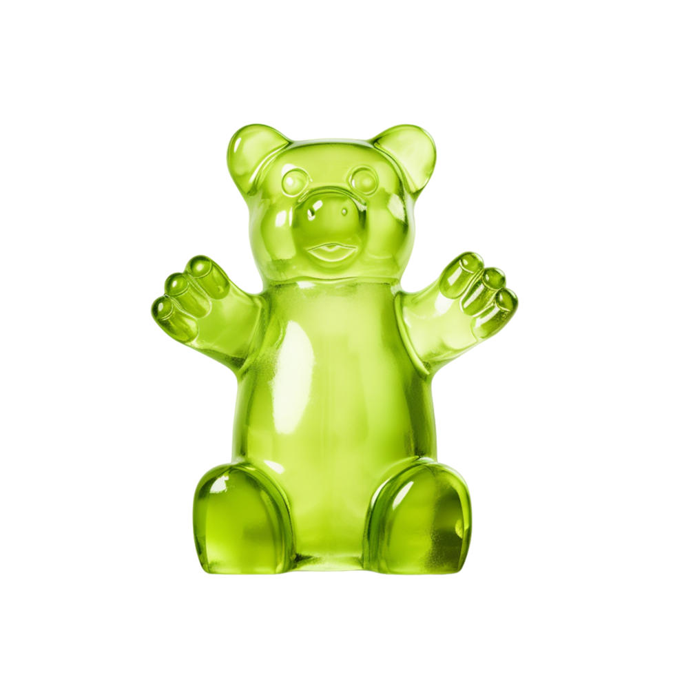 AI generated Gummy bear on transparent background png