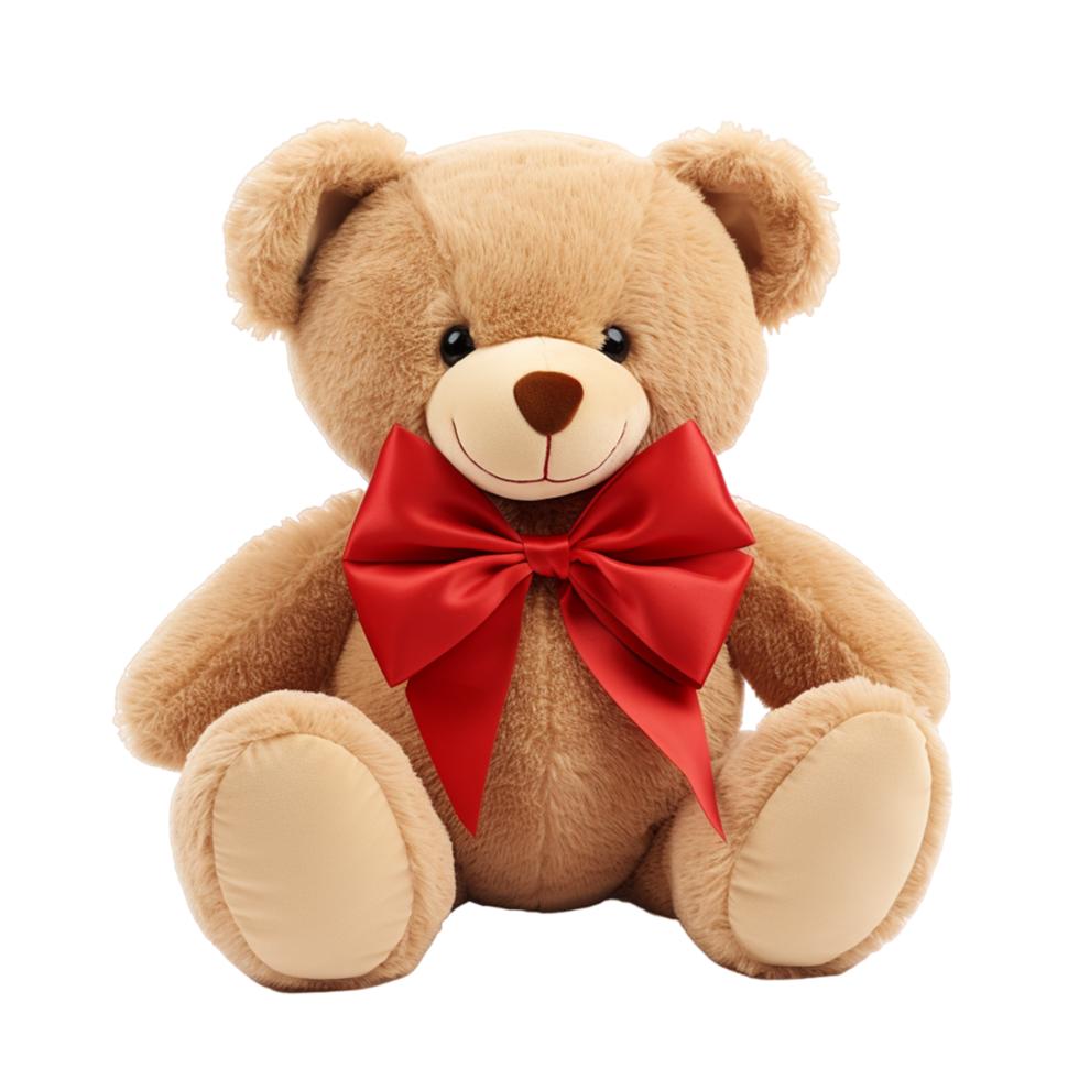 AI generated Teddy Bear Toy on a Transparent Background png