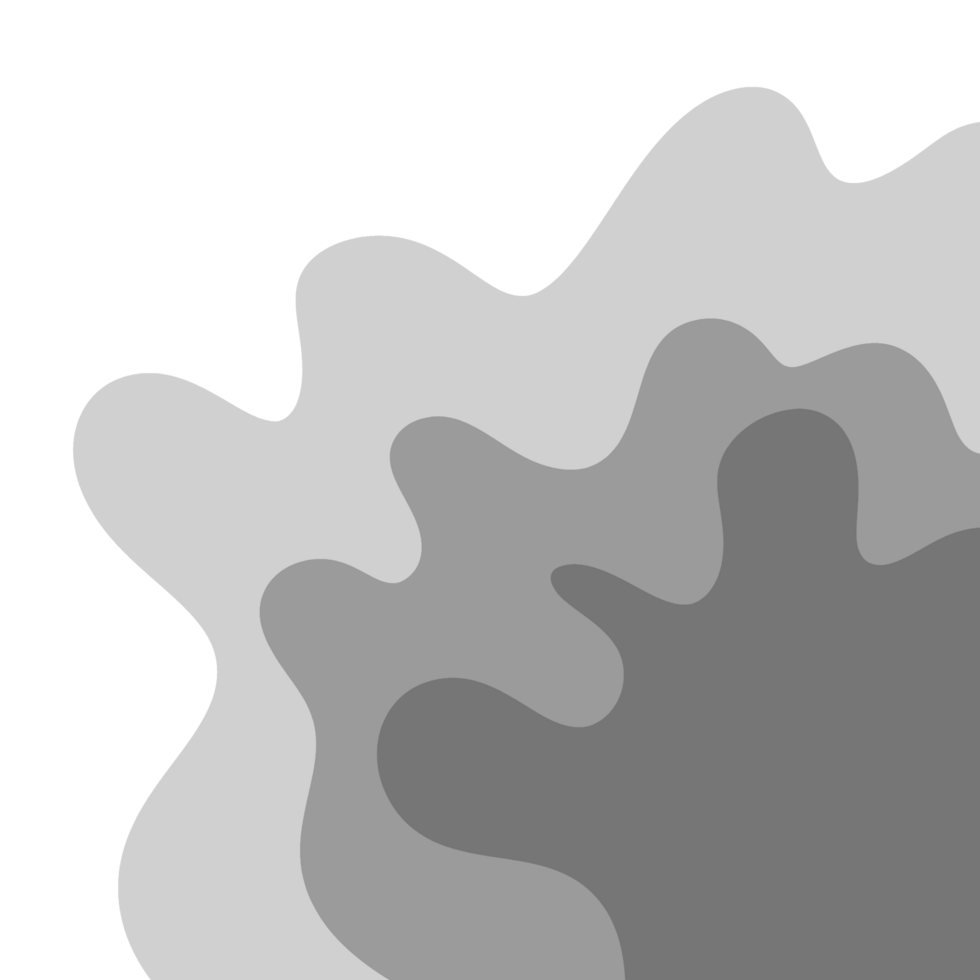 Grey Wavy Border Frame png
