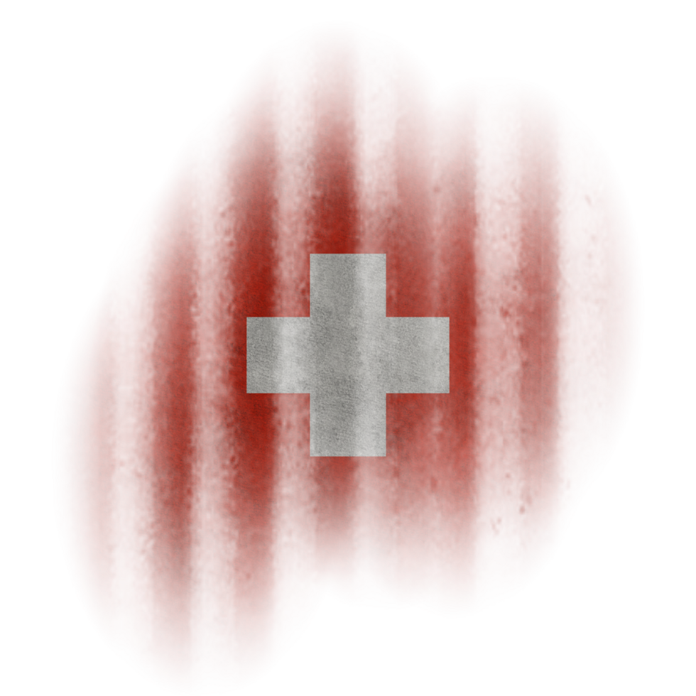 Switzerland Brush Flag png