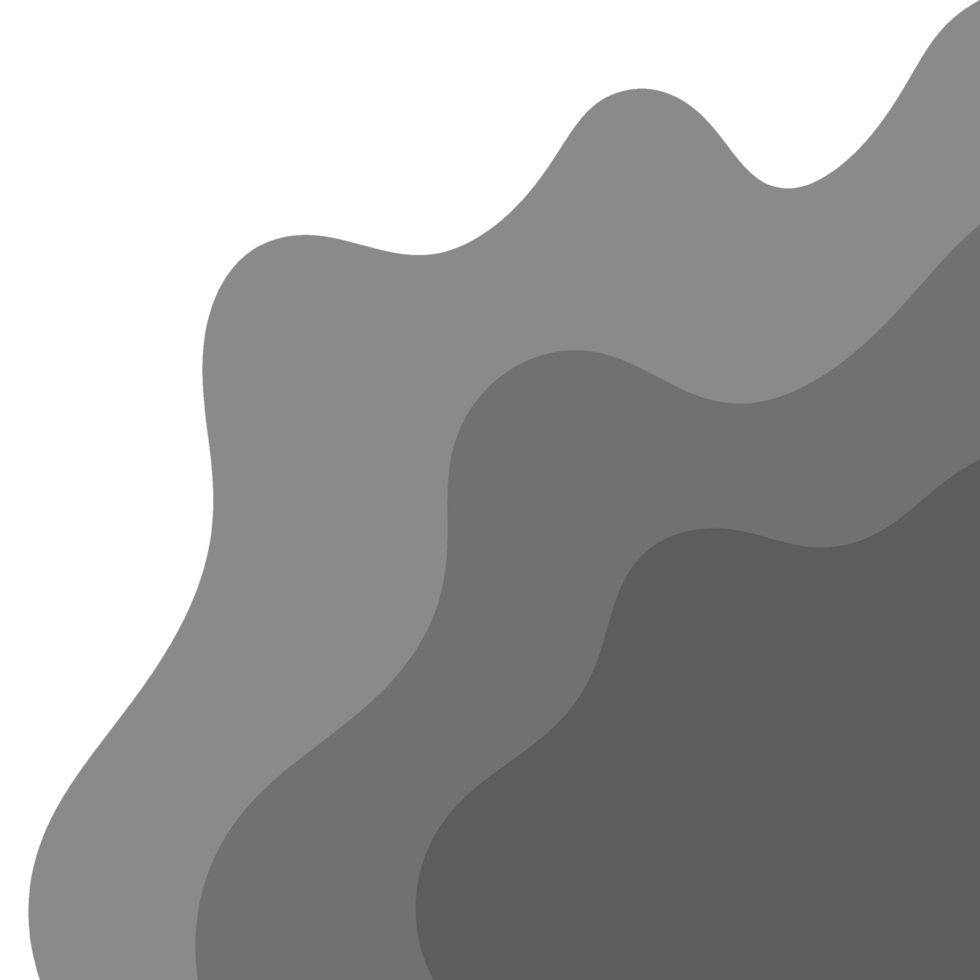 Grey Wavy Border Frame png