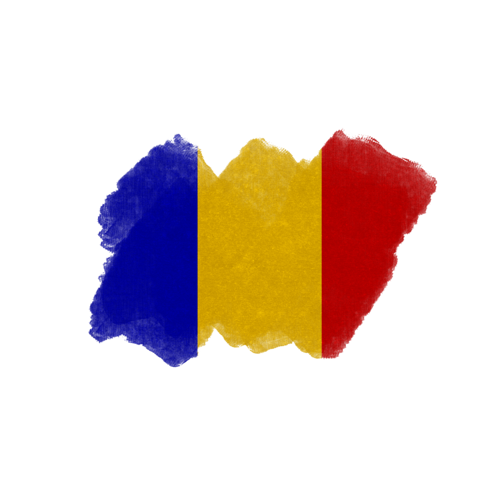 Roumanie brosse drapeau png