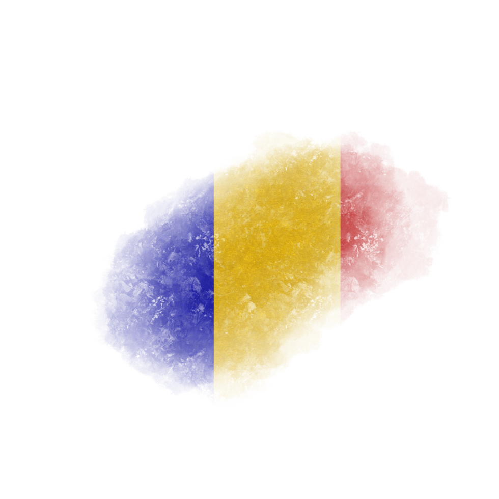 Romania Brush Flag png