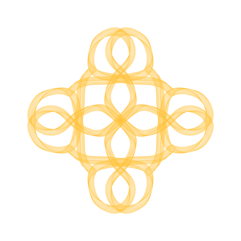 Abstract Line Yellow Flower png