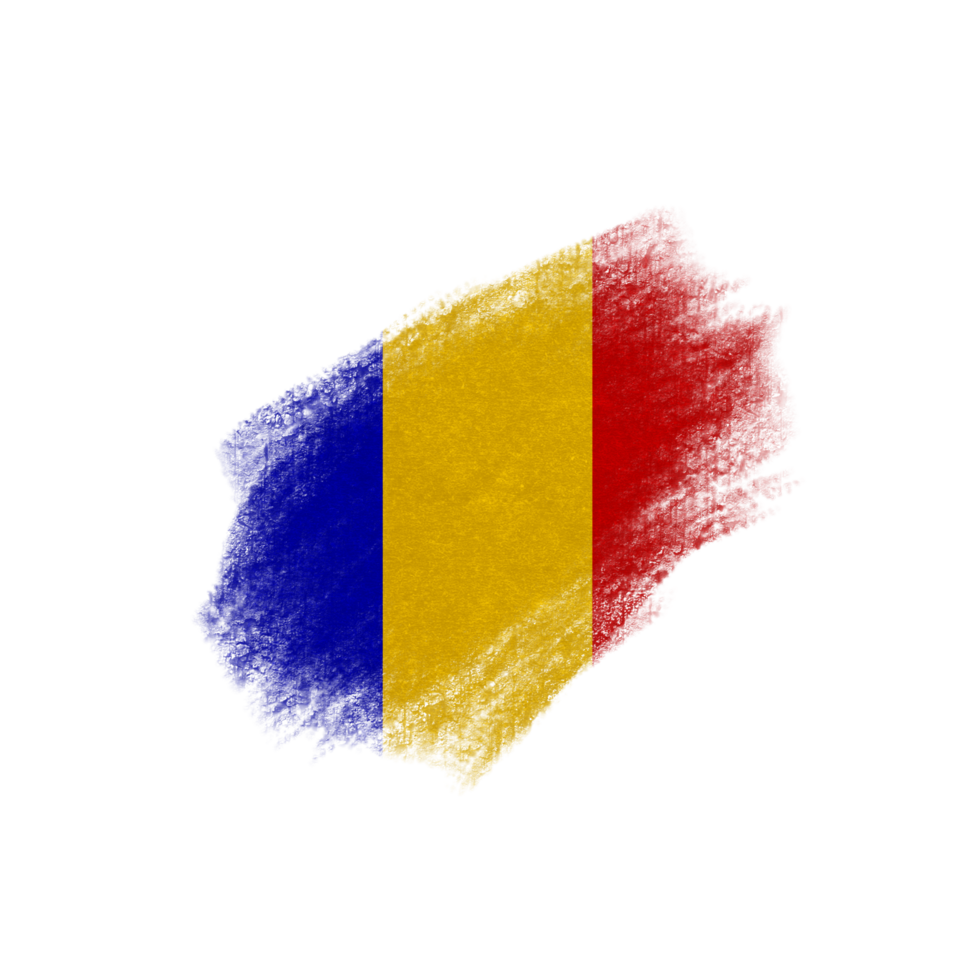 Romania Brush Flag png