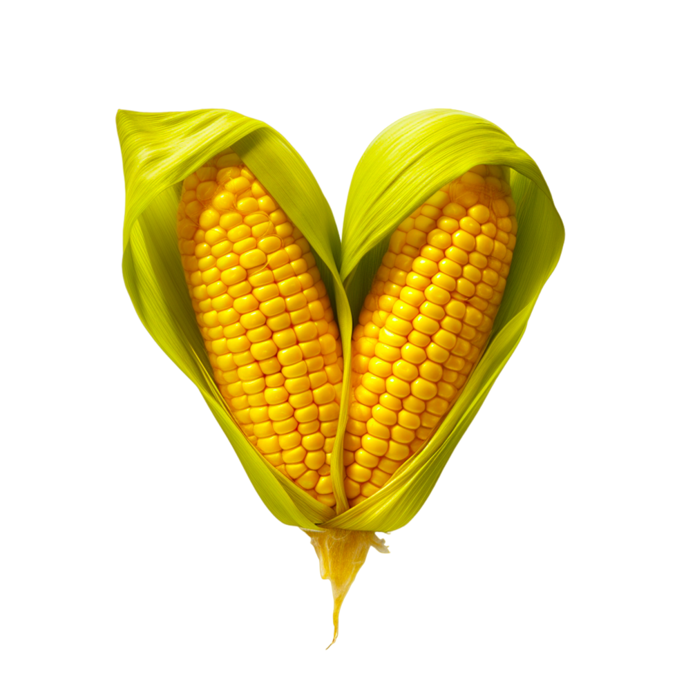 AI generated Corn isolated on transparent background png