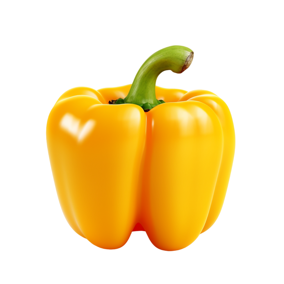 AI generated Bell pepper fruit isolated on transparent background png