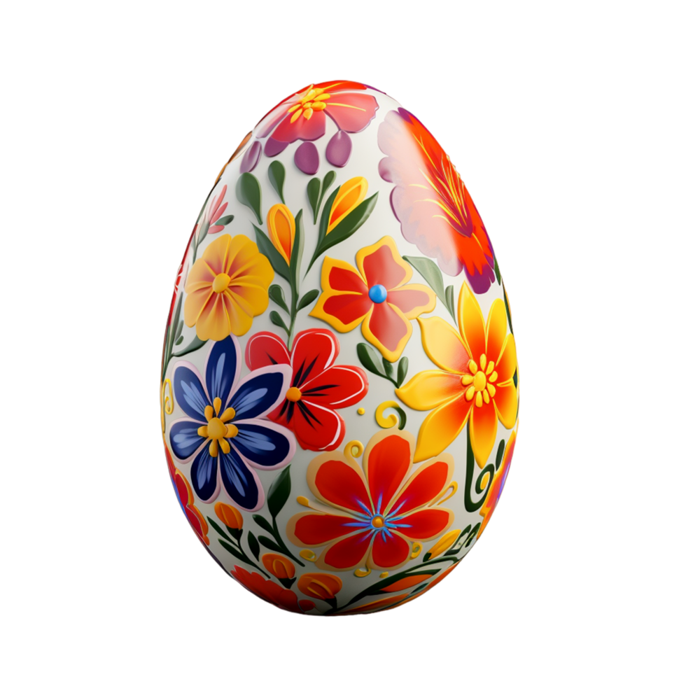 ai generado decorativo vistoso Pascua de Resurrección huevos png