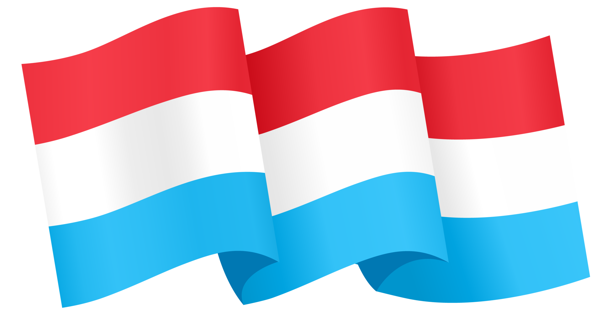 Luxembourg flag wave 36569826 PNG