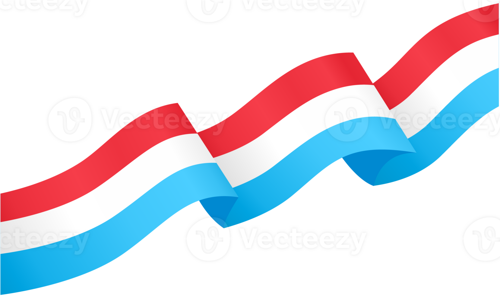 Luxembourg flag wave png