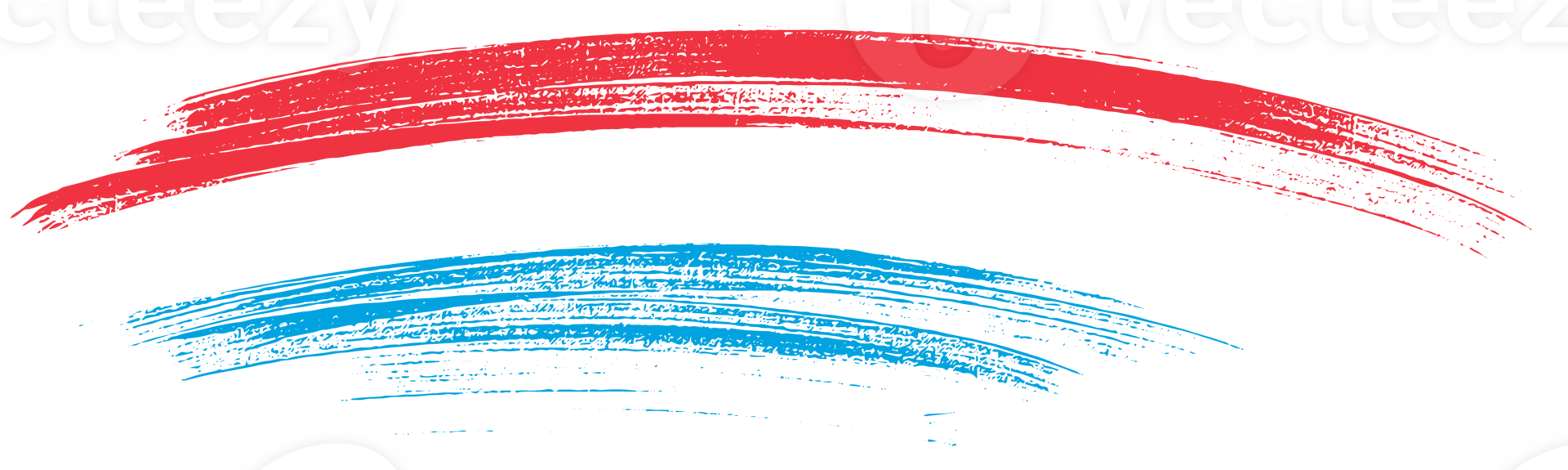 Luxembourg flag with brush paint textured png