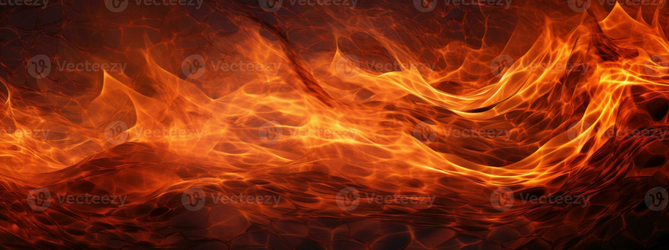 AI generated Radiant fire glow, mesmerizing mix of color. AI generative. photo