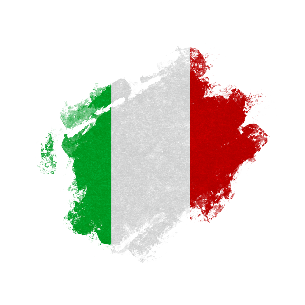 bandera de pincel de italia png