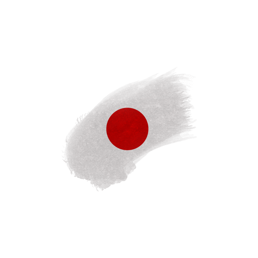 Japan Brush Flag png