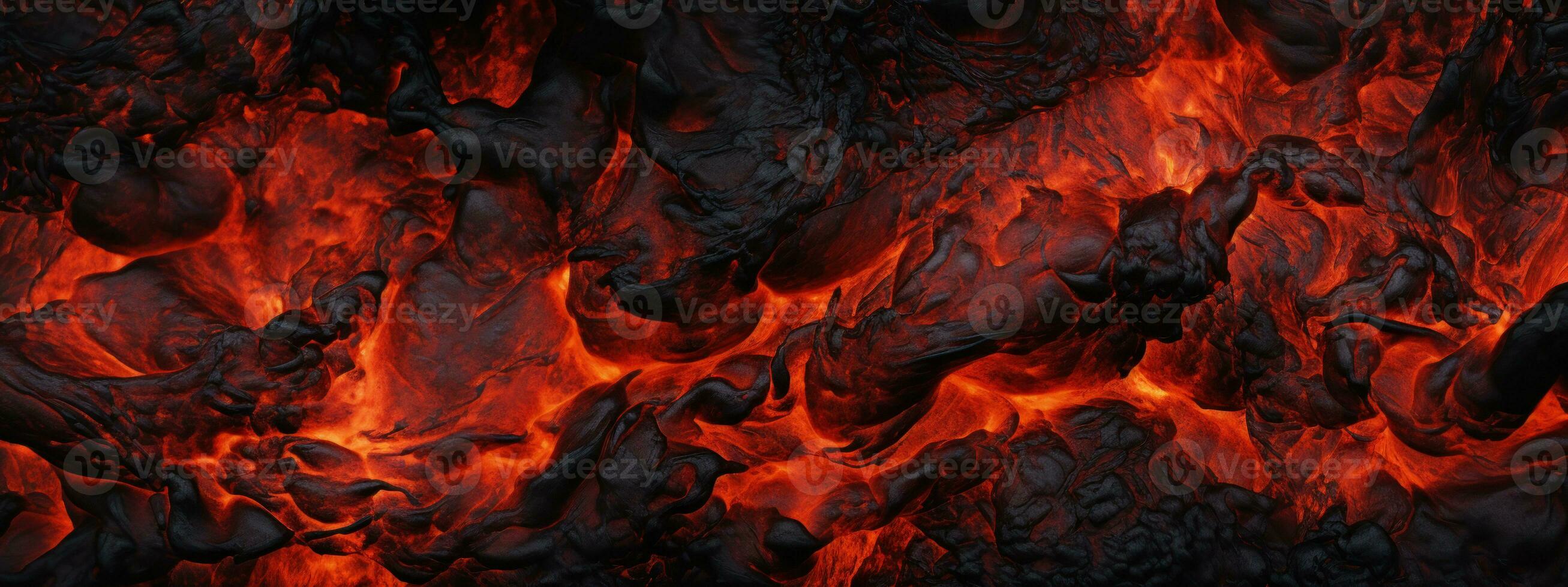 AI generated Vivid lava texture in eruption. AI generative. photo