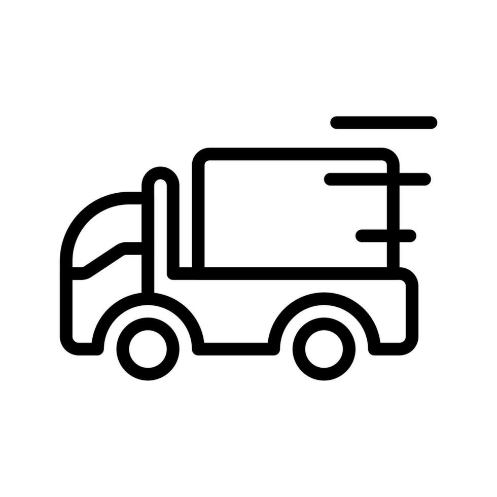 truck, shipping icon or logo illustration style. Icons ecommerce. vector