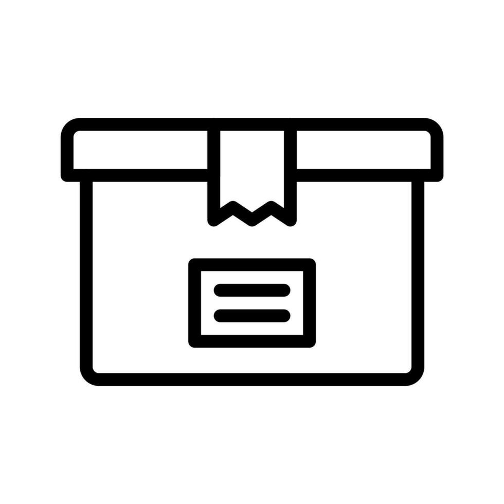 box icon or logo illustration outline style. Icons ecommerce. vector