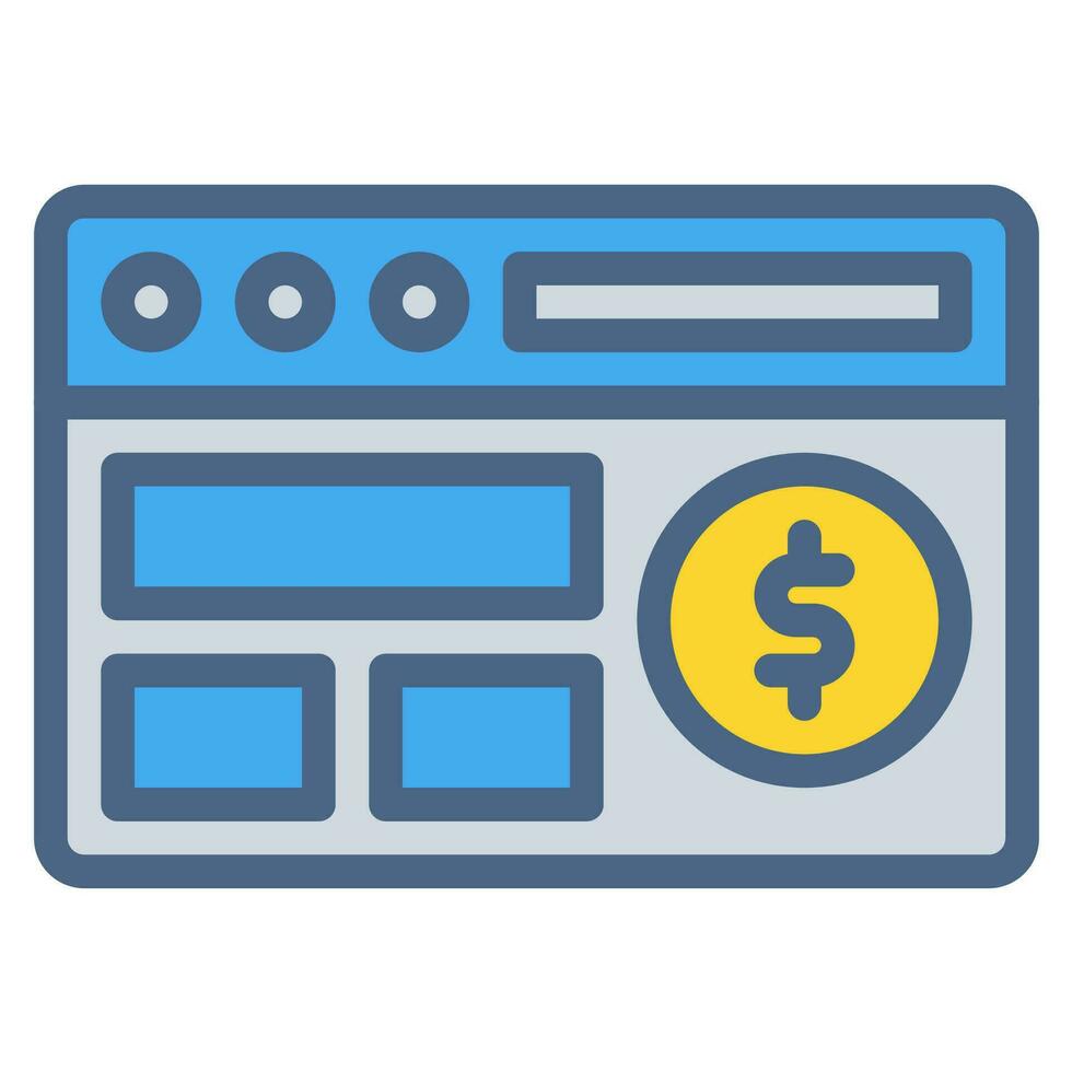 website, web icon or logo illustration style. Icons ecommerce. vector