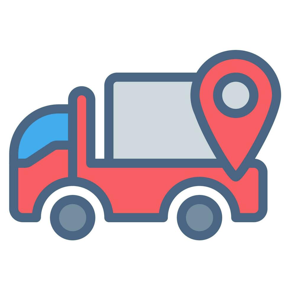 truck, shipping icon or logo illustration style. Icons ecommerce. vector