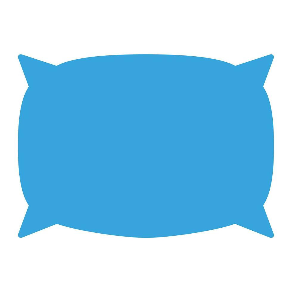 pillow icon vector or logo illustration glyph color style