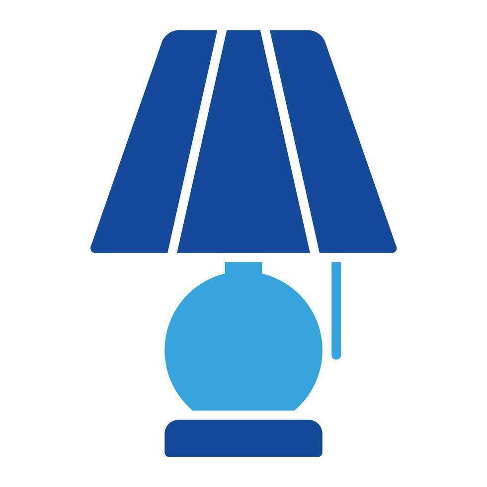 lámpara icono vector o logo ilustración glifo color estilo