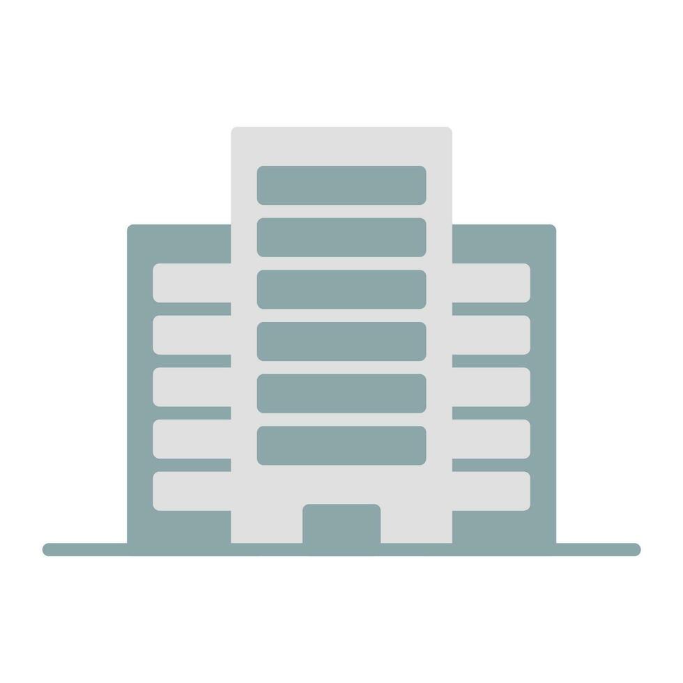 hotel icon vector or logo illustration flat color style