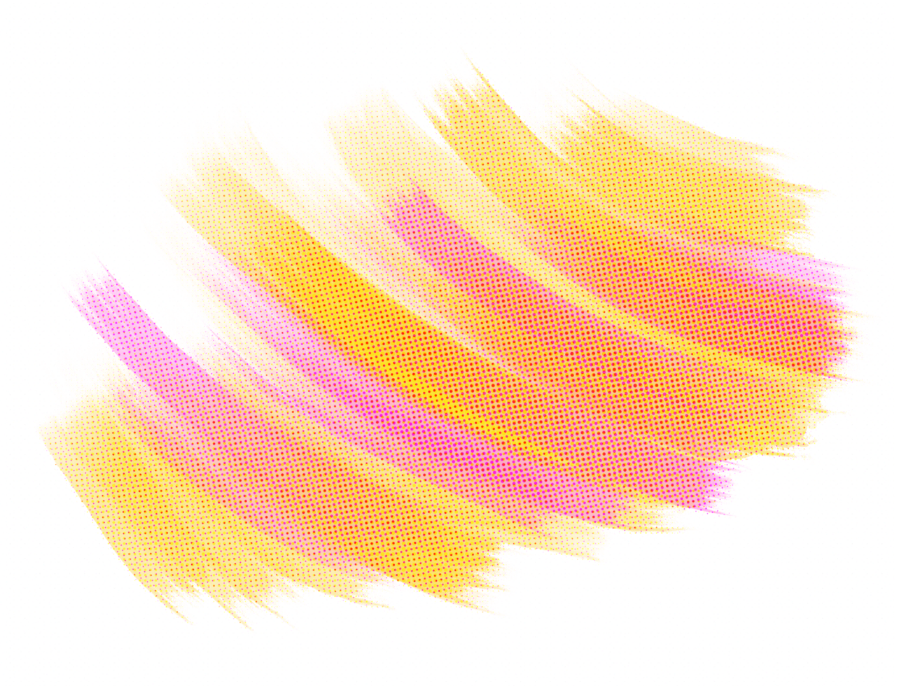 Abstract yellow and pink brush stroke with halftone effect colorful brush stroke decorative background illustration isolated on horizontal ratio wallpaper ratio template PNG. png
