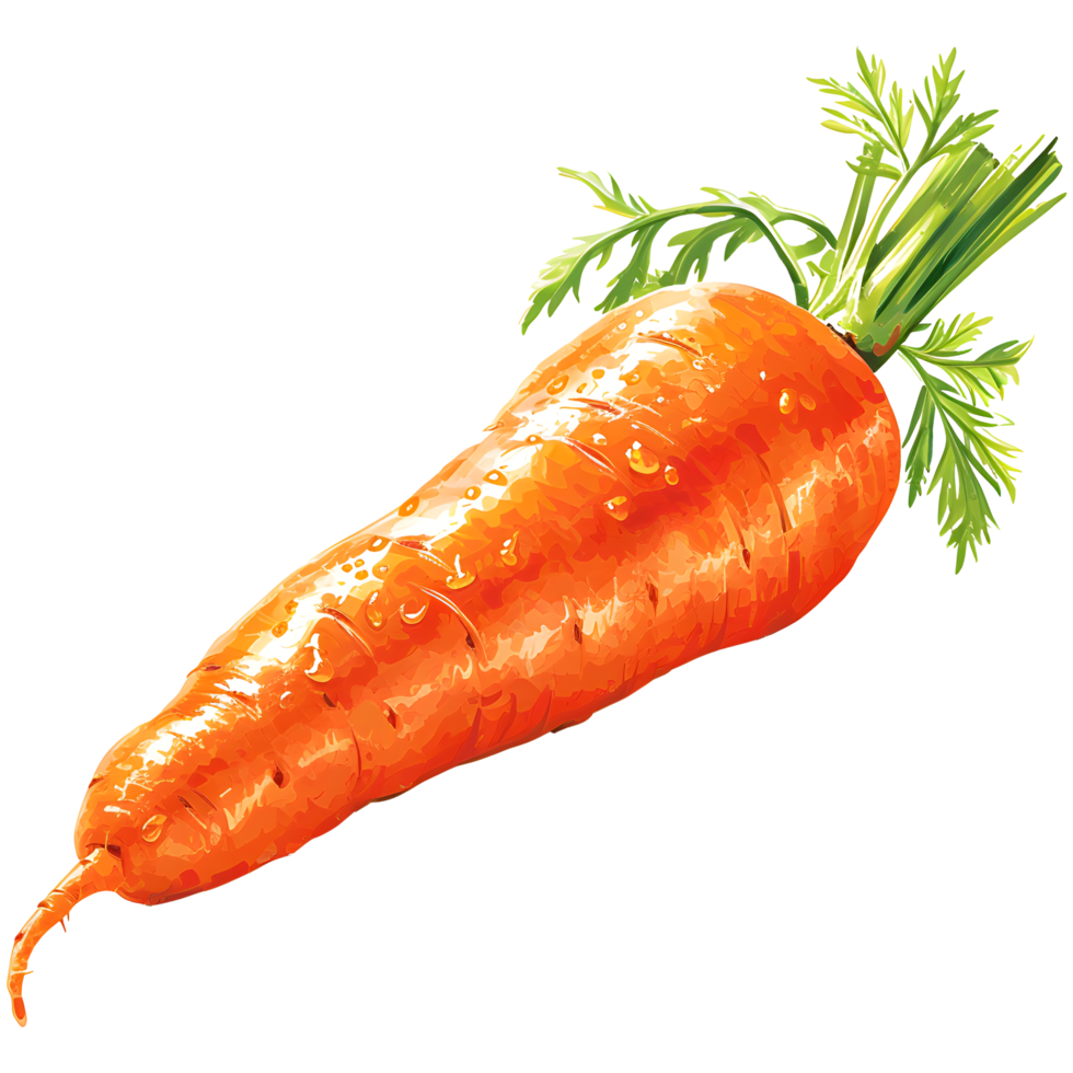 AI generated Fresh carrot isolated png