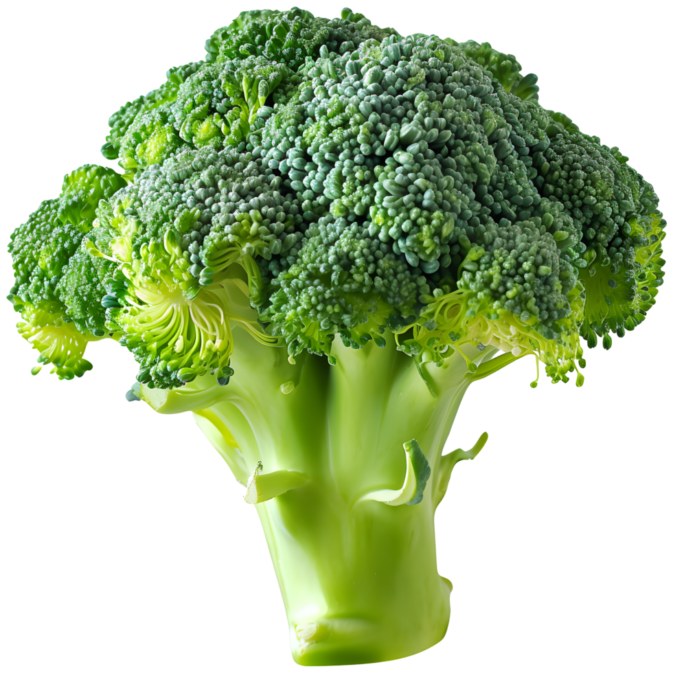 ai generato fresco broccoli isolato png