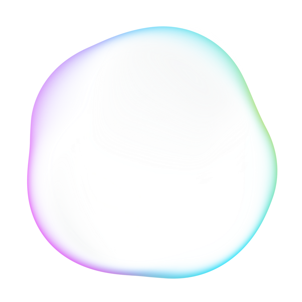 Colorful Bubble Blob png