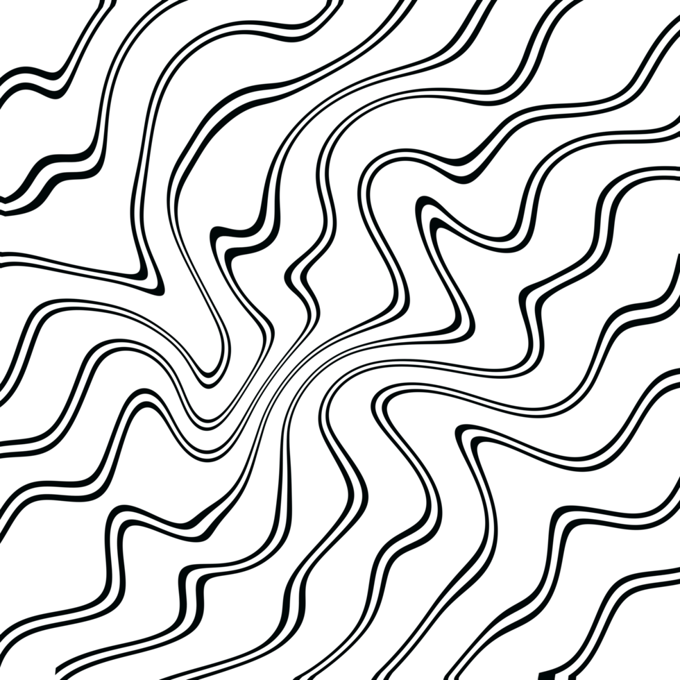 Abstract Wavy Line Pattern png