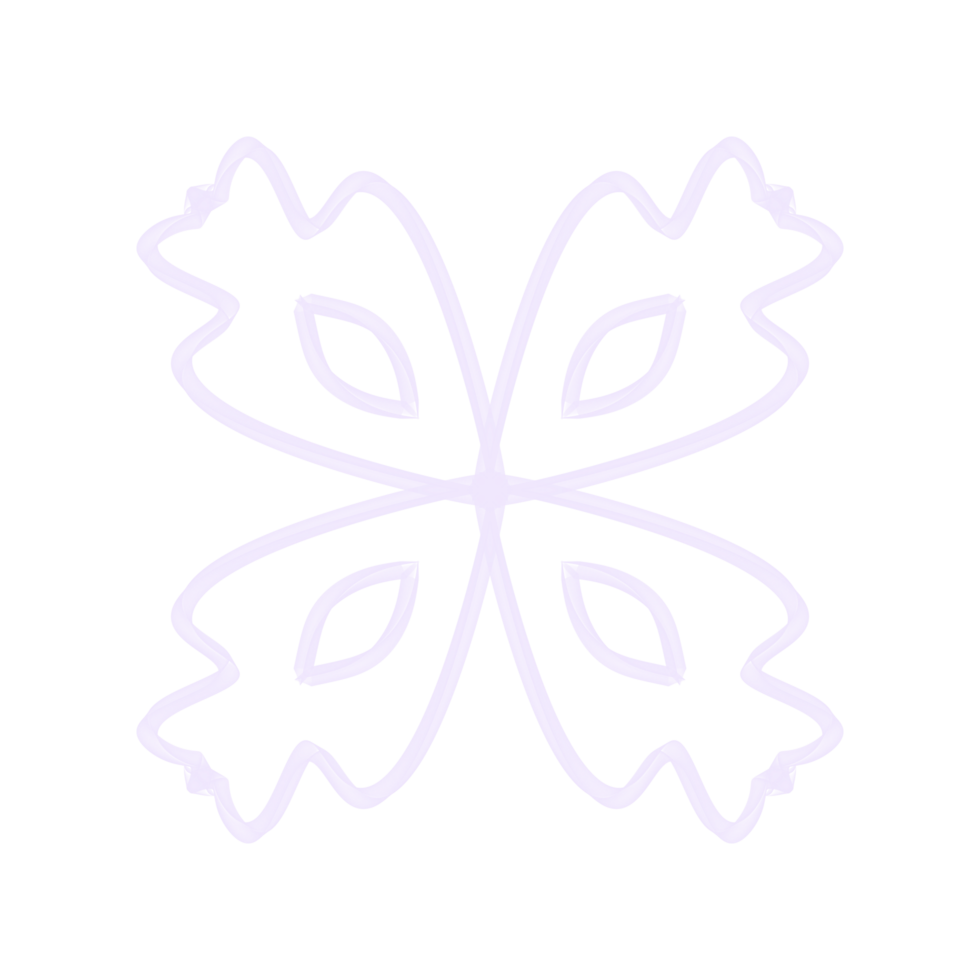 linje blomma vit png