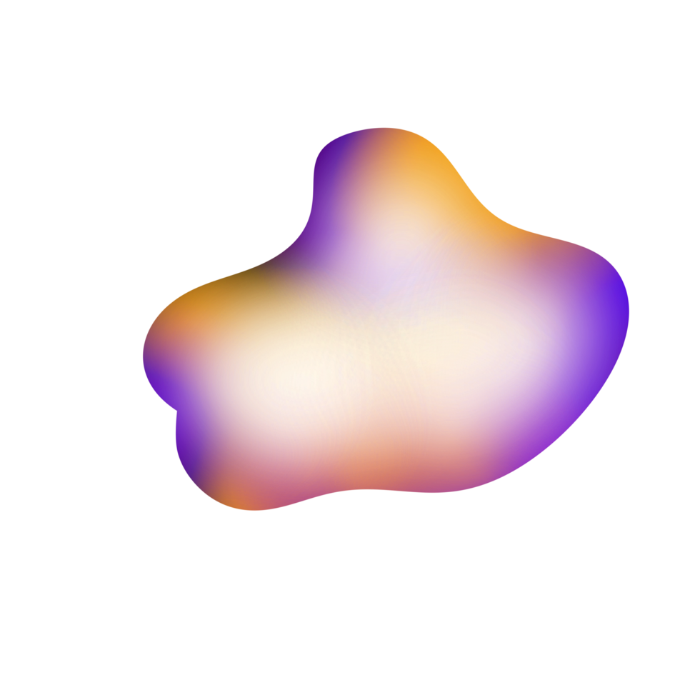 gradiente transparente blob forma png