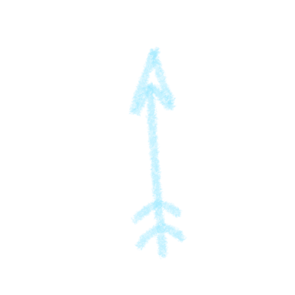 line arrow hand drawn png