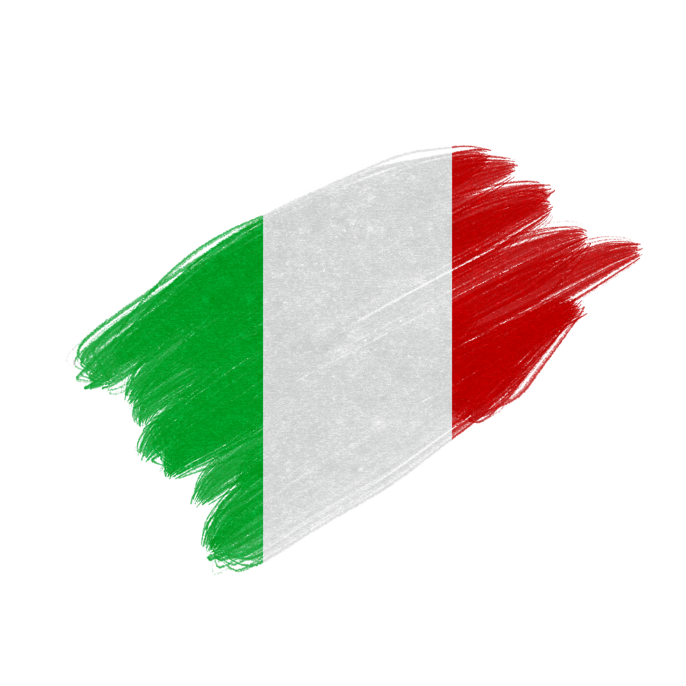 Italy Brush Flag png