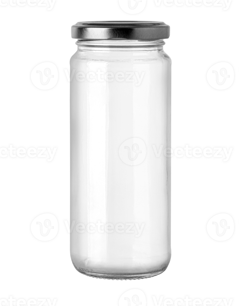 Small empty glass bottle png