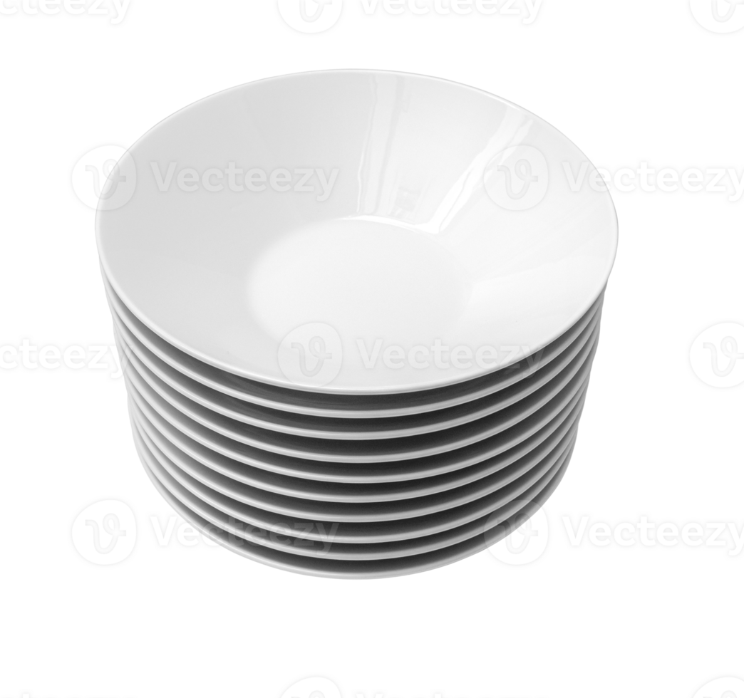 a stack of white plates png