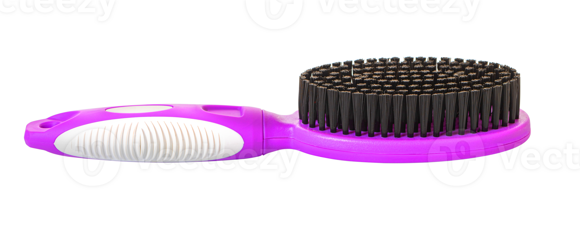 Pink and black hair brush png