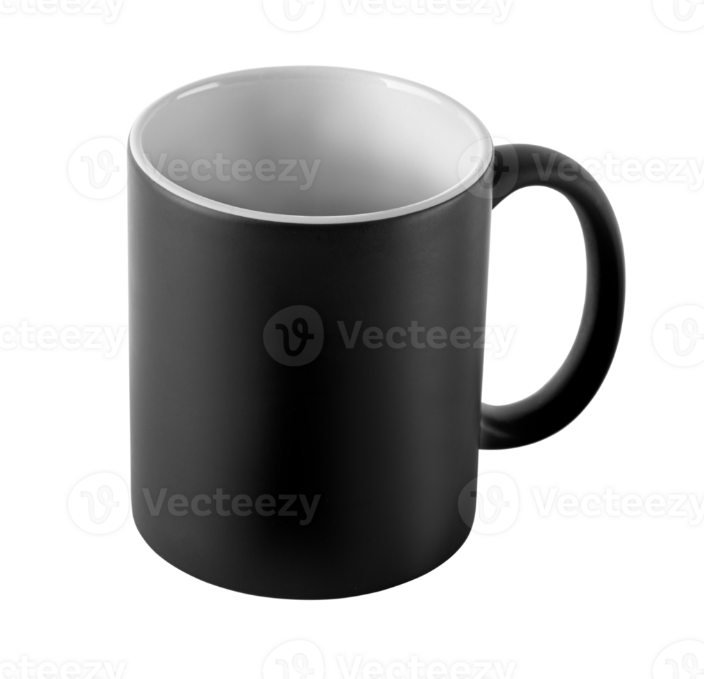 Black mug mockup png