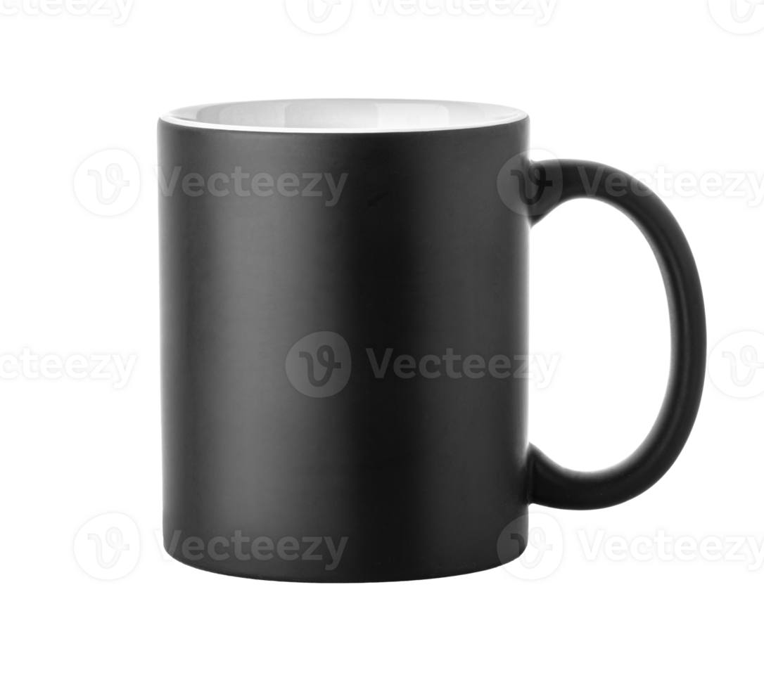 black mug isolated png