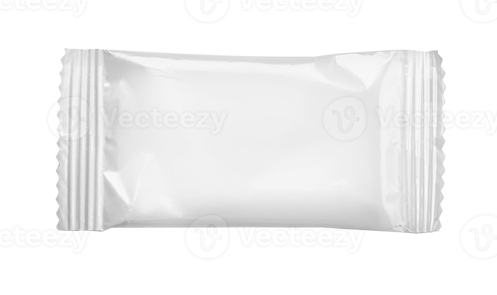 Top view of an empty plastic snack bag png