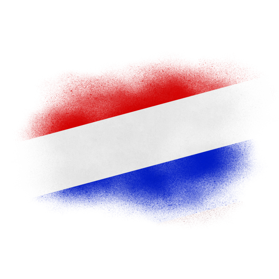 Netherlands Brush Flag png
