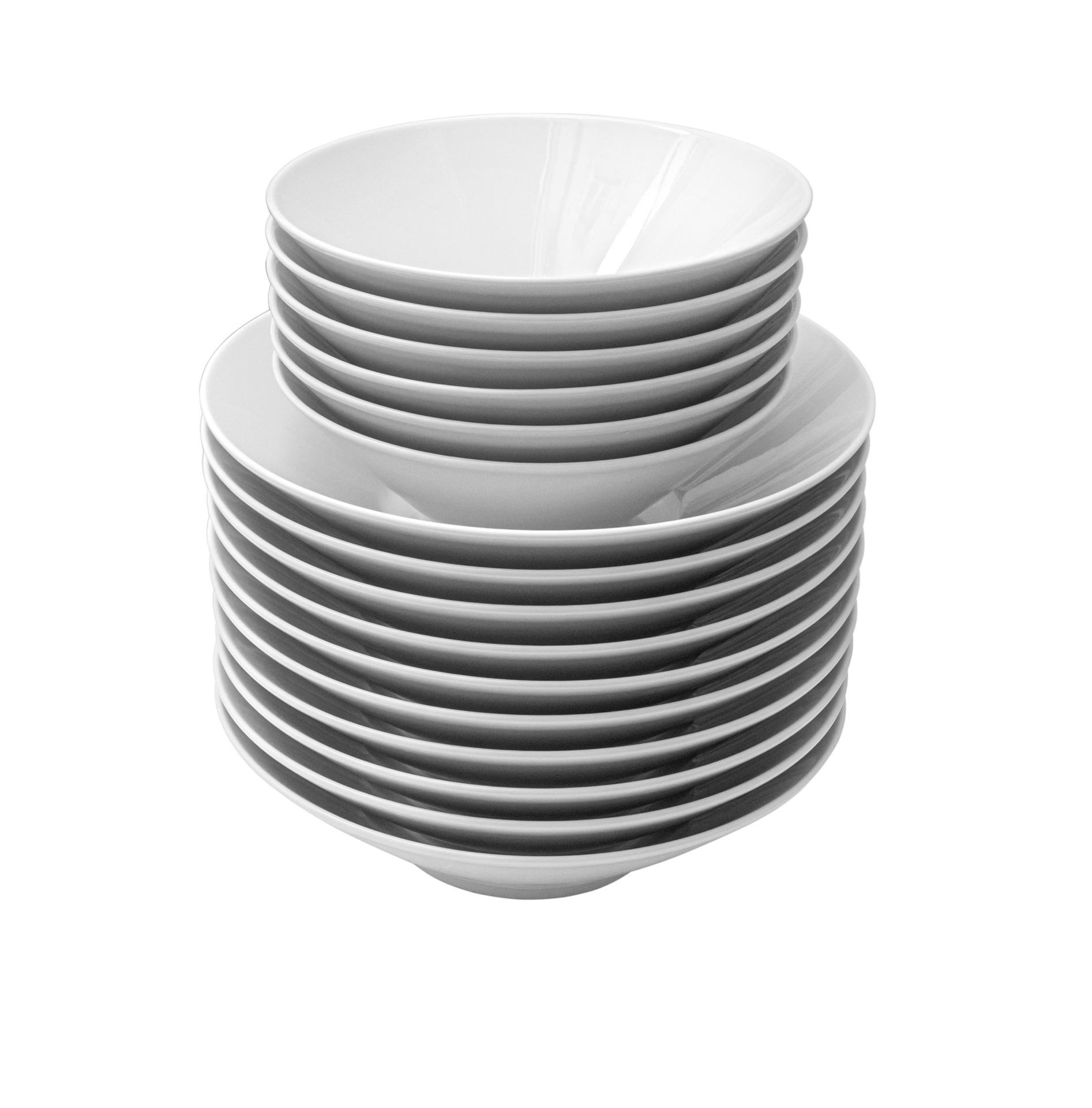 a stack of white plates 36573428 PNG