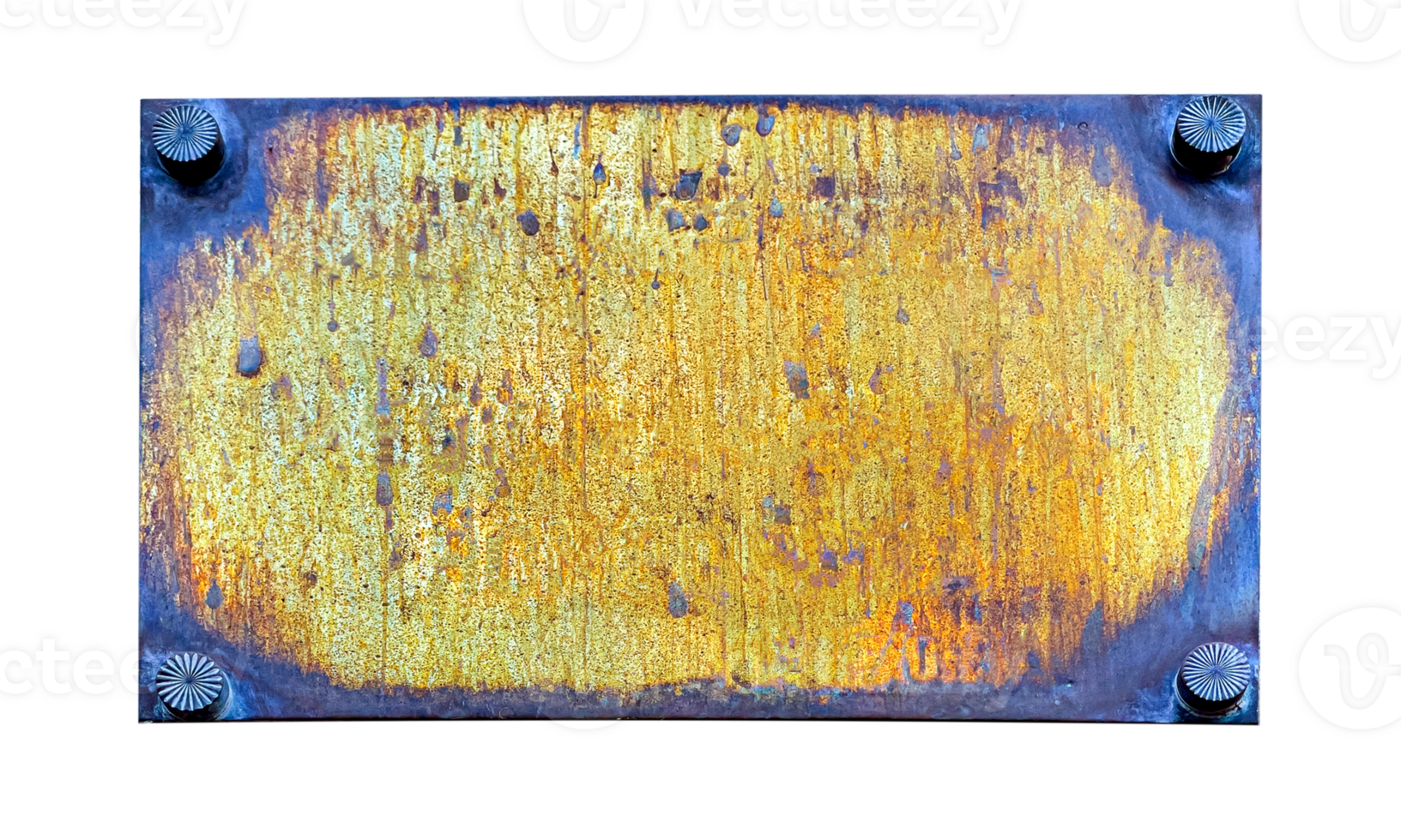 an old brass plate isolated png