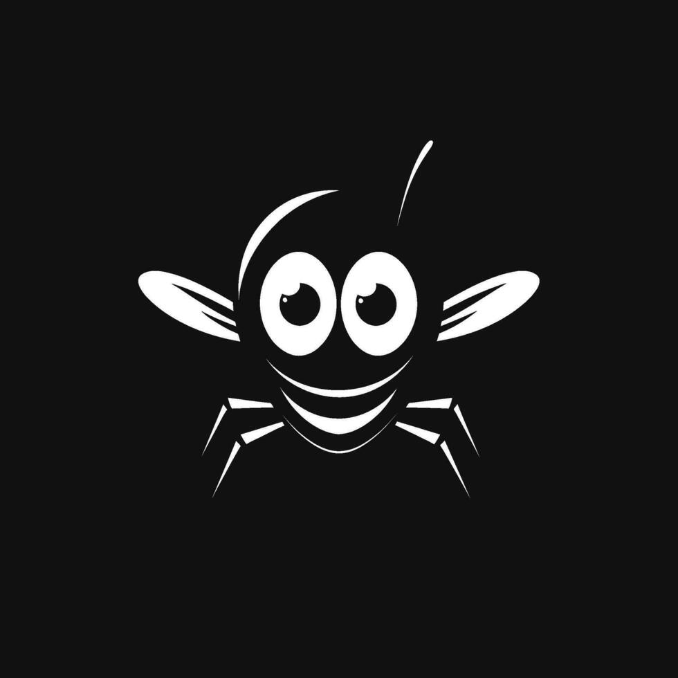 Contemporary Mosquito Artwork Elegant Mosquito Iconic Design vector