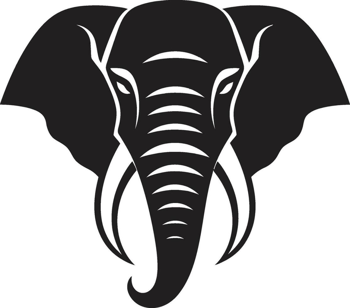 Elephant Logo with Sans Serif Font A Symbol of Modernity and Simplicity Elephant Logo with Monogram A Symbol of Personalization and Style vector