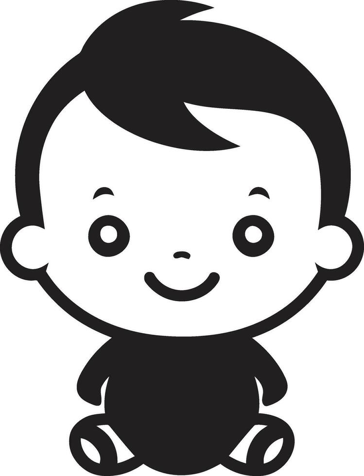 Tiny Explorers Whimsical Vector Logo Design Sweet Beginnings Black Vector Icon for Little Ones