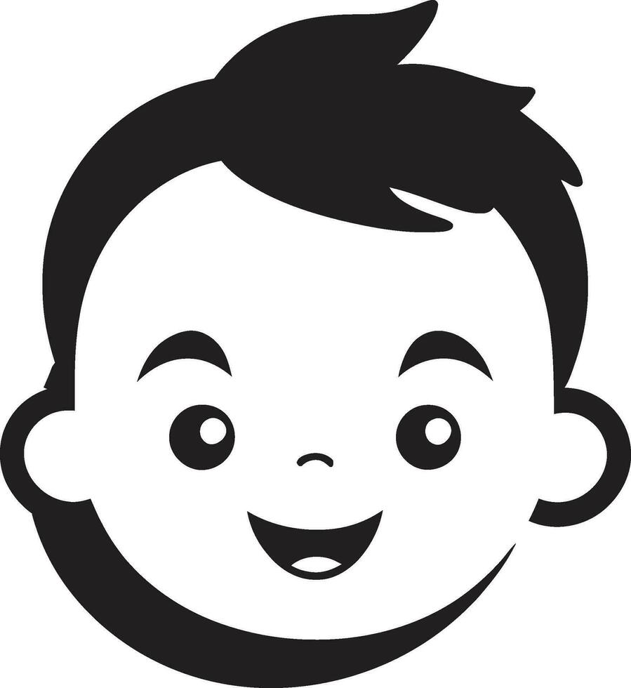 Bitty Bliss Small Child Black Vector Logo Dainty Daydreams Black Vector Icon for Littles