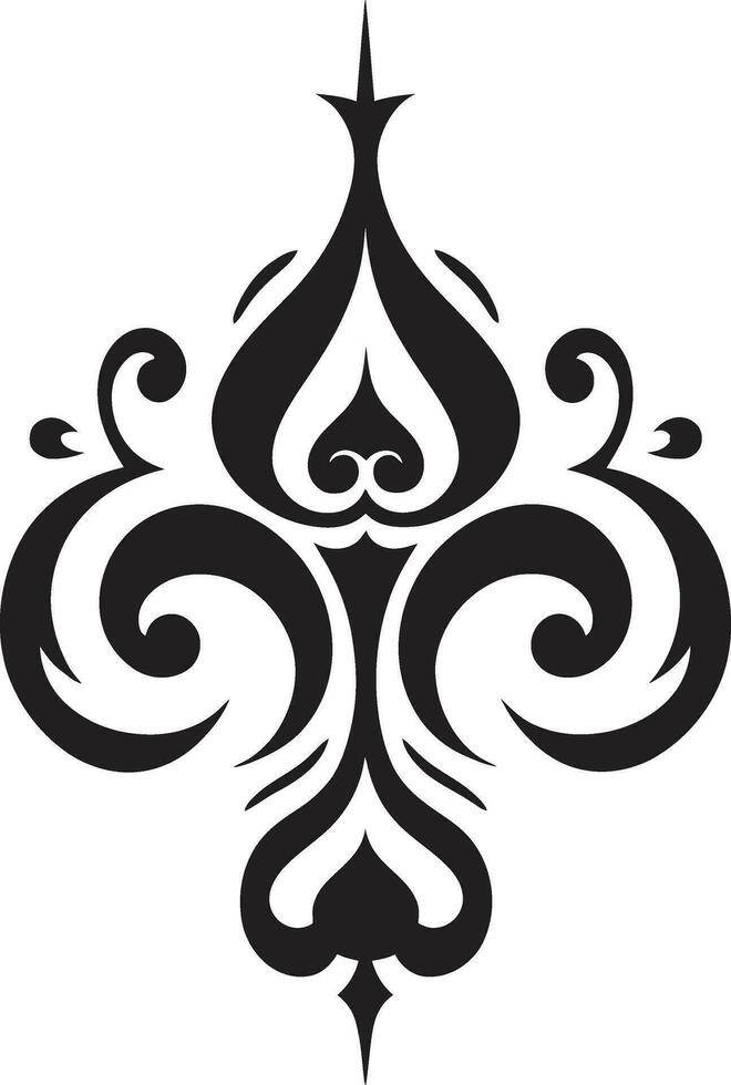 Serene Calligraphia Vector Decorative Elements in Abstract Design Flowing Scripts Calligraphic Vector Design Icons in Abstraction